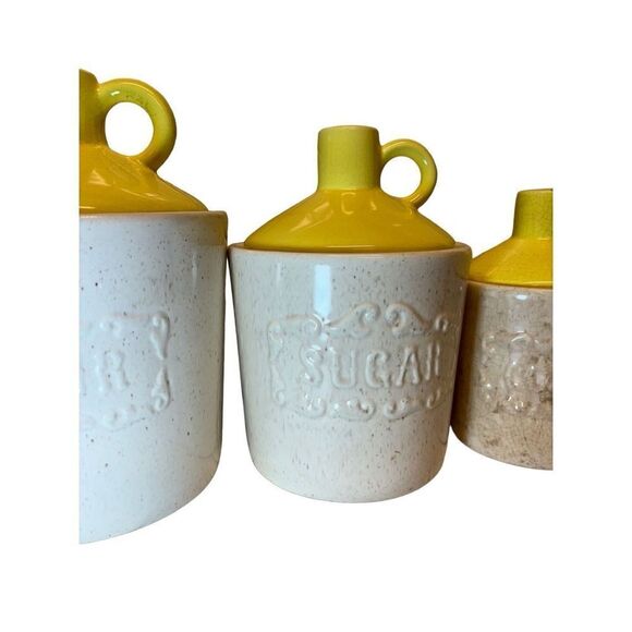 Moonshine Memories: Vintage Kitchen Canisters (Tea, Coffee, Sugar, Flour) MCM - Picture 3 of 16